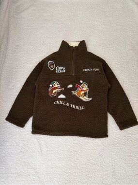 Freeze Women Sherpa Pullover Half-Zip 'Chill & Thrill' Brown Size Medium